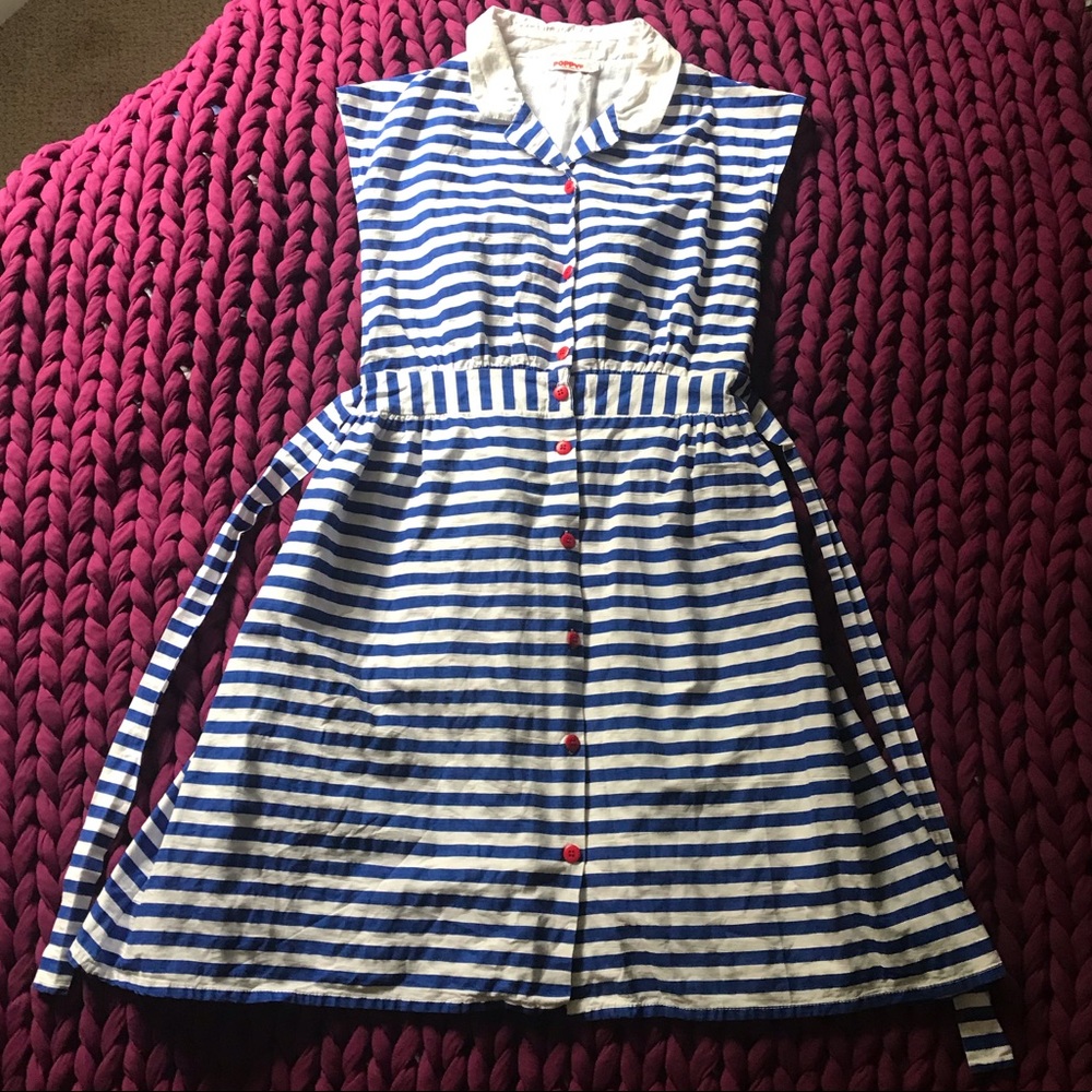 ModCloth style vintage retro striped summer dress
